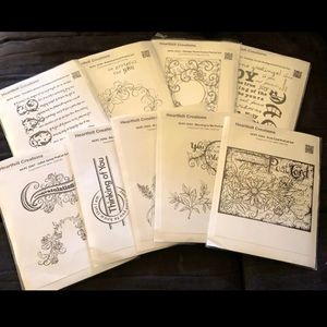 Heartfelt Creations rubber stamp lot - 9 Sets